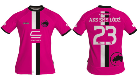 Różowa koszulka meczowa - żeńska