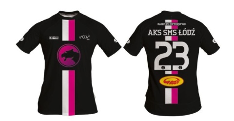 Czarna koszulka meczowa - żeńska