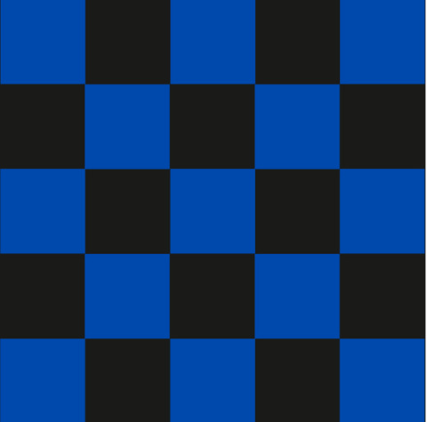 Flaga klubowa AKS SMS - szachownica